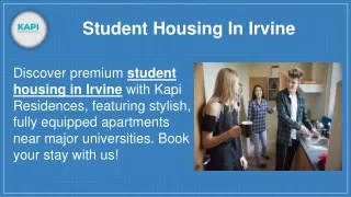 Student Housing In Irvine