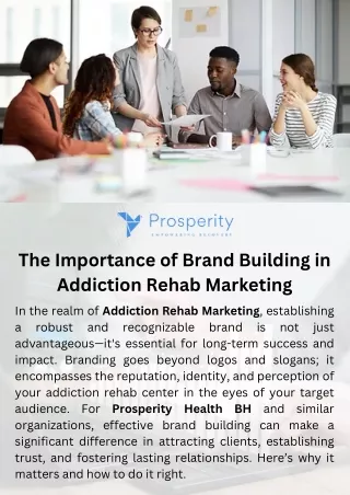 The Importance of Brand Building in Addiction Rehab Marketing