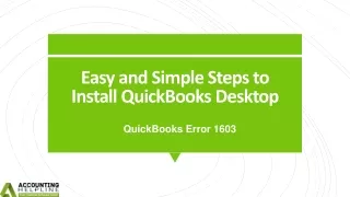 How to end QuickBooks Desktop Error 1603 instantly