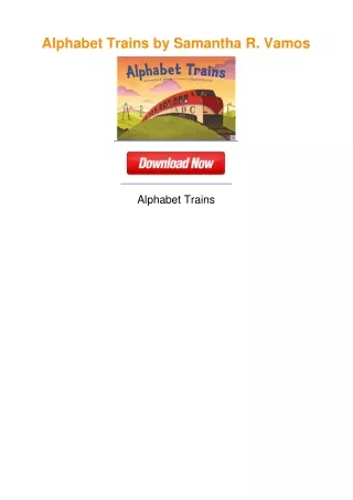 Alphabet Trains by Samantha R. Vamos