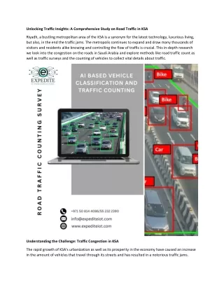 Unlocking Traffic Insights - in Saudi Arabia