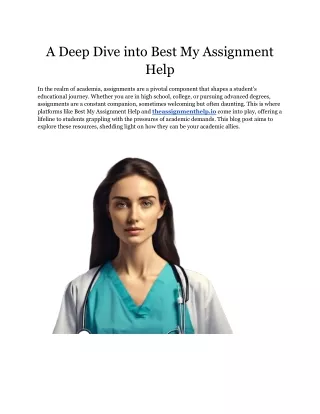 Best My Assignment Help