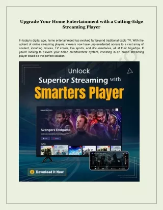 Upgrade Your Home Entertainment with a Cutting-Edge Streaming Player