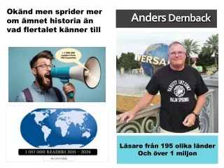 Anders Dernback sprider ämnet historia effektivt med bildspel