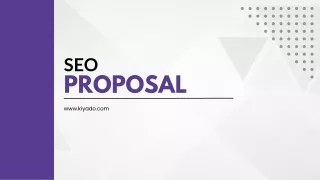 SEO proposal | Kiyado Innovations LLP