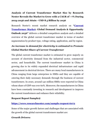 Current Transformer Market