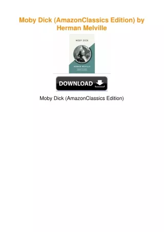 Moby Dick (AmazonClassics Edition) by Herman Melville