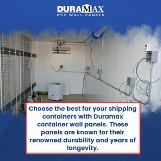 Choose vinyl container wall panels for a shipping container renovation project