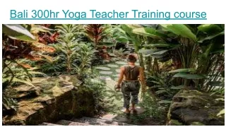 Bali 300hr Yoga Teacher Training course
