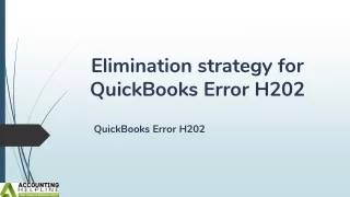 Best methods to fix QuickBooks Error Code H202