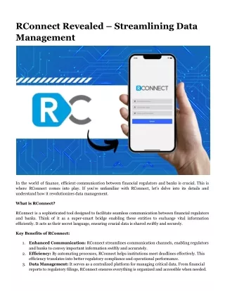 RConnect Revealed – Streamlining Data Management