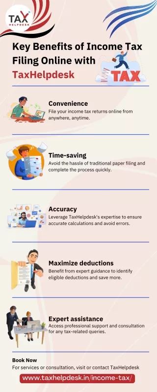 Key Benefits of Income Tax Filing Online with TaxHelpdesk