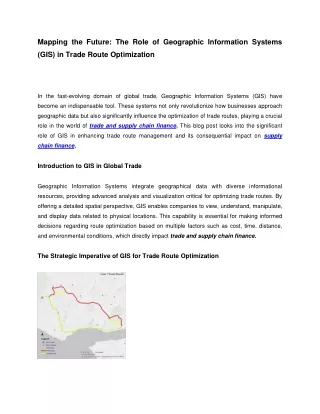 Mapping the Future_ The Role of Geographic Information Systems (GIS) in Trade Route Optimization