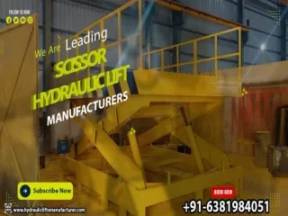 Scissor Hydraulic Lift in Tada Sricity