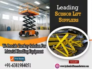 Scissor Lift Suppliers in Tada Sricity