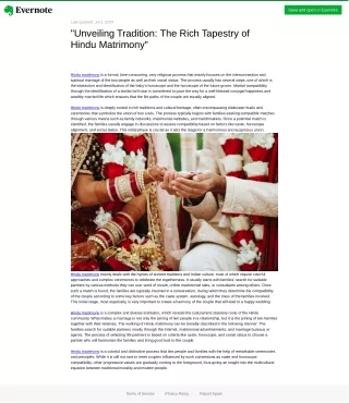 "Unveiling Tradition: The Rich Tapestry of Hindu Matrimony"