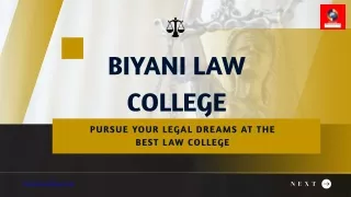 Biyani Law College: Pursue Your Legal Dreams at the Best Law College