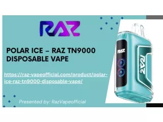 Dive into the Frost: Polar Ice – RAZ TN9000 Disposable Vape