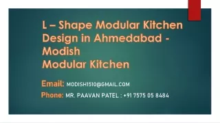 L – Shape Modular Kitchen Design in Ahmedabad - Modish Modular Kitchen