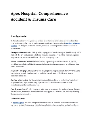 Apex Hospital_ Comprehensive Accident & Trauma Care