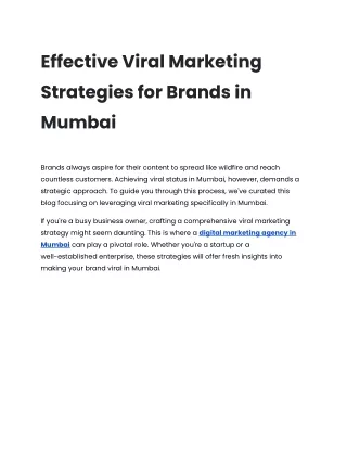 How to Make Your Brand Viral?