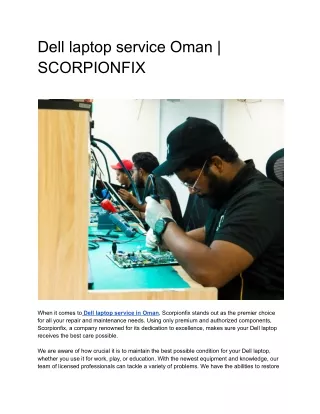 Dell laptop service Oman _ SCORPIONFIX