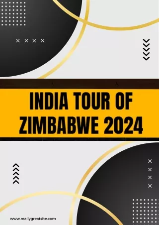 IND vs ZIM Full Schedule