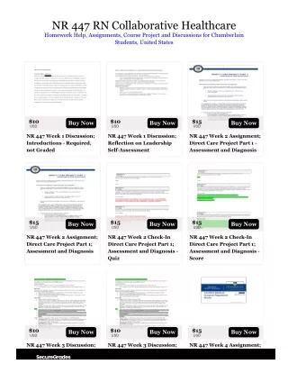 NR 447 RN Collaborative Healthcare