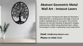 Abstract Geometric Metal Wall Art - Instacut Lasers