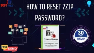 How to reset 7zip password?