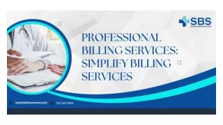 Professional Billing Services Simplify Billing Services