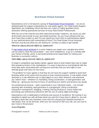 real estate virtual assistant