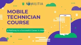 MOBILE TECHNICIAN COURSE