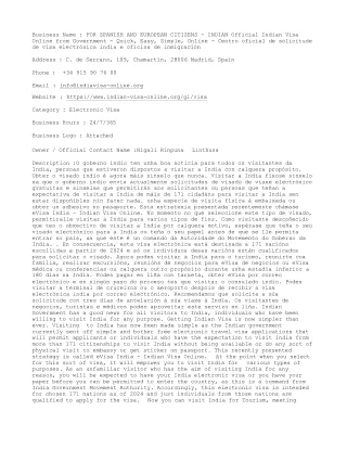 FOR SPANISH AND EUROPEAN CITIZENS - INDIAN Official Indian Visa Online from Gove