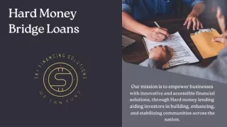 Hard Money Bridge Loans