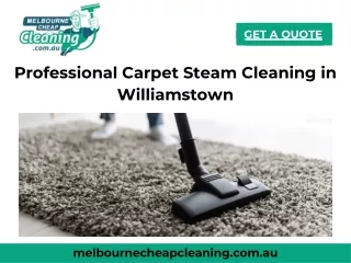 Professional Carpet Steam Cleaning in Williamstown