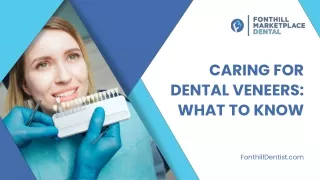 Caring for Dental Veneers: What to Know