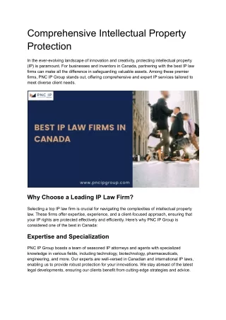 BEST IP LAW FIRMS IN CANADA