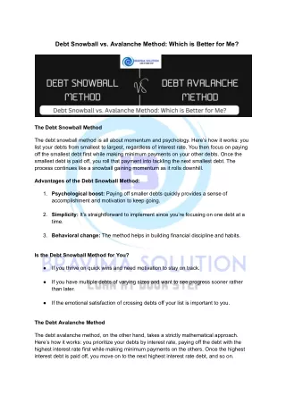 Debt Snowball vs. Avalanche Method_ Which is Better for Me_