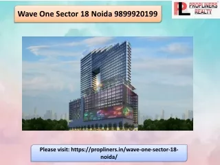 wave one sector 18 noida