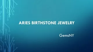 Aries Birthstone Jewelry