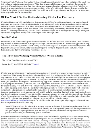 Teeth Bleaching And Whitening Therapies