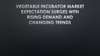 Vegetable Incubator Market