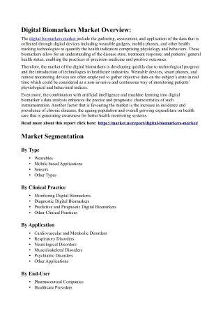 Digital Biomarkers Market: Developments in Digital Phenotyping for Health Insigh
