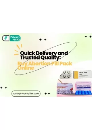 Quick Delivery and Trusted Quality Buy Abortion Pill Pack Online