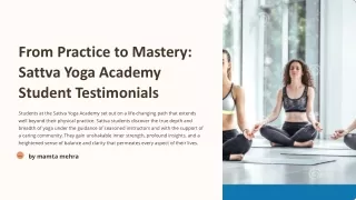 Reviews From Students Of Sattva Yoga Academy