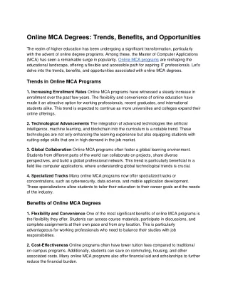 Online MCA Degrees_ Trends, Benefits, and Opportunities