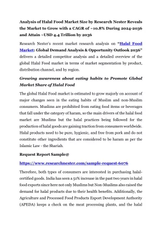 Halal Food Market