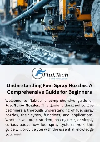 Understanding Fuel Spray Nozzles: A Comprehensive Guide for Beginners