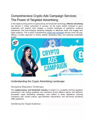 Comprehensive Crypto Ads Campaign Services_ The Power of Targeted Advertising